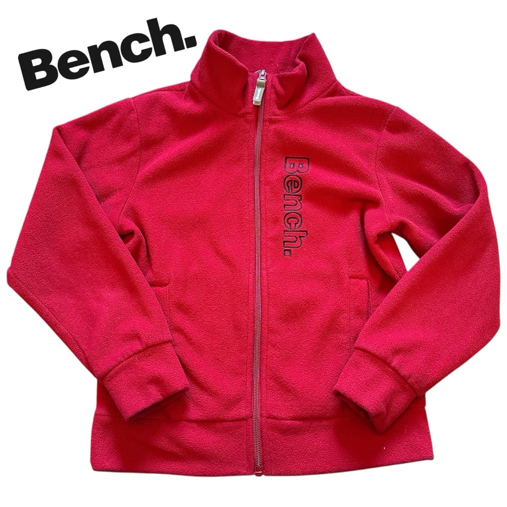 Bench Kids Red Fleece Sweater Jacket 7/8yrs